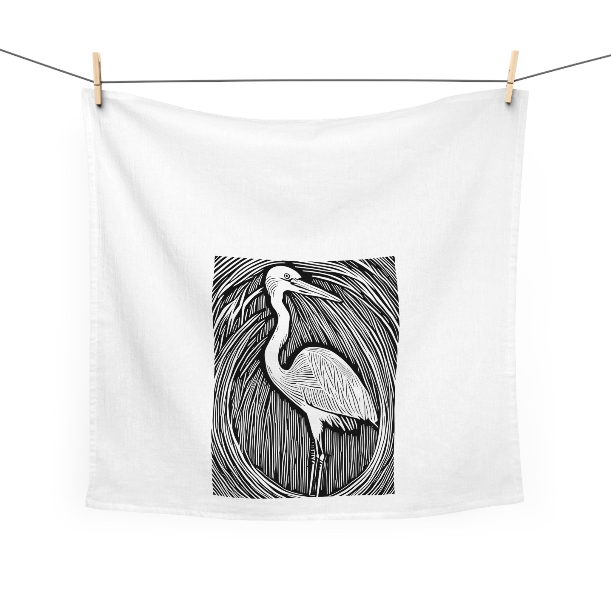 Heron Tea Towel