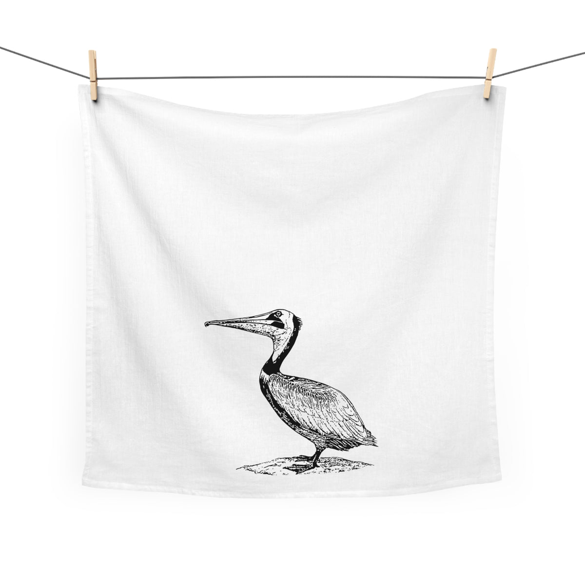 Brown Pelican Tea Towel