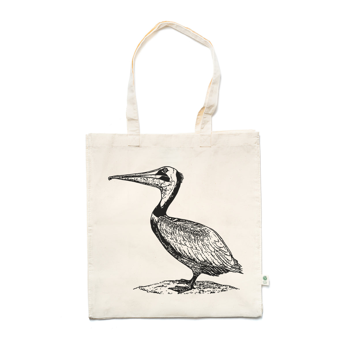 Brown Pelican Tote Bag