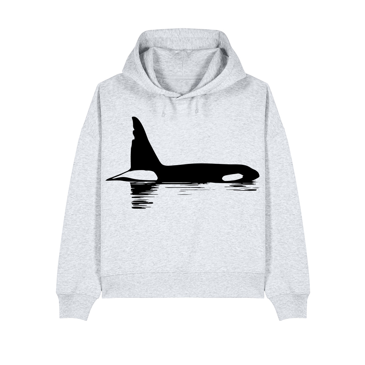 Chainsaw the Orca Cropped Hooded Sweatshirt
