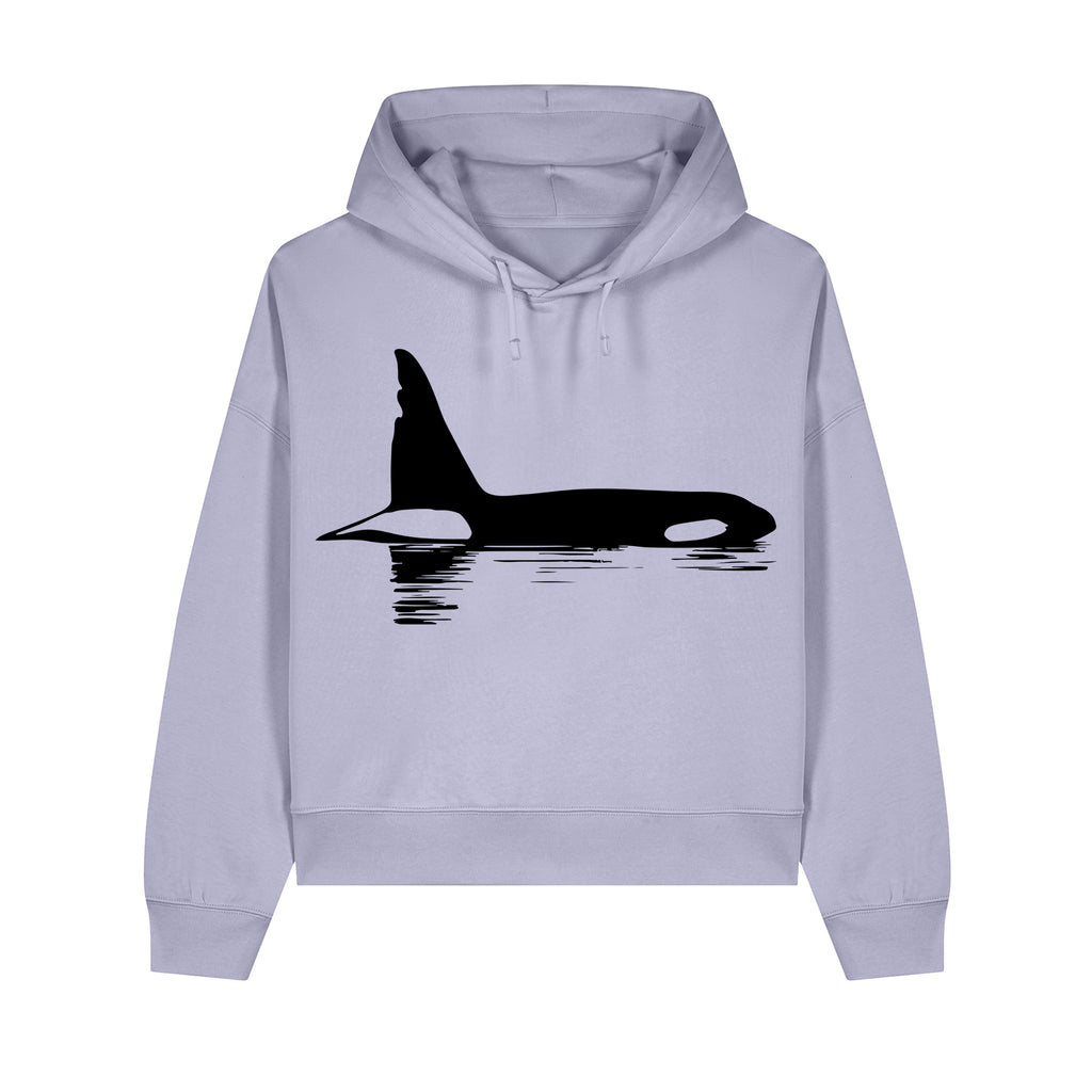 Chainsaw the Orca Cropped Hooded Sweatshirt