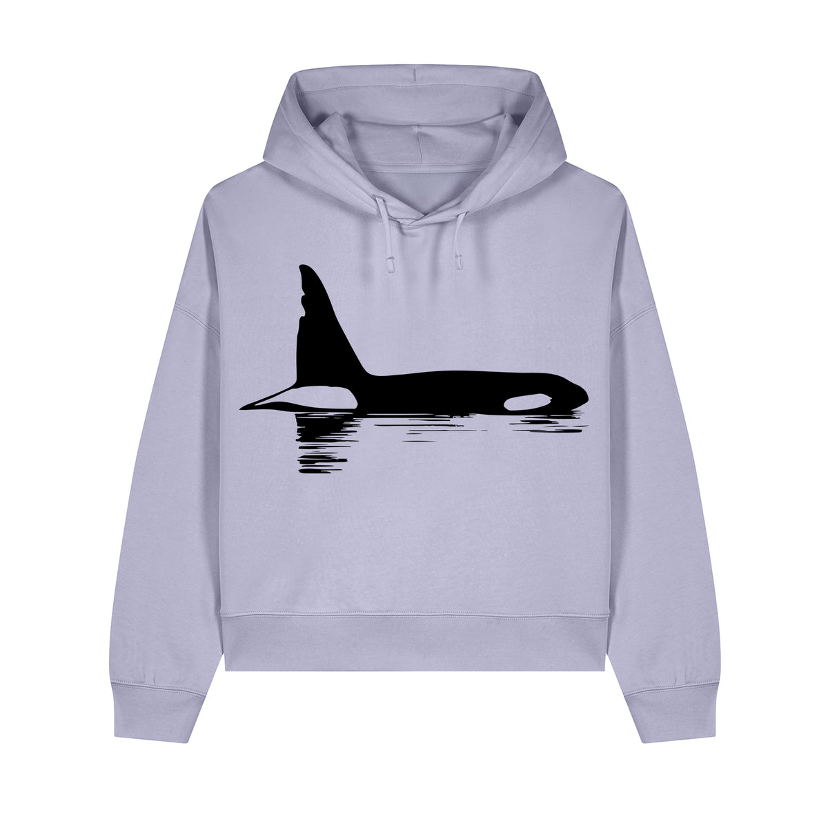 Chainsaw the Orca Cropped Hooded Sweatshirt