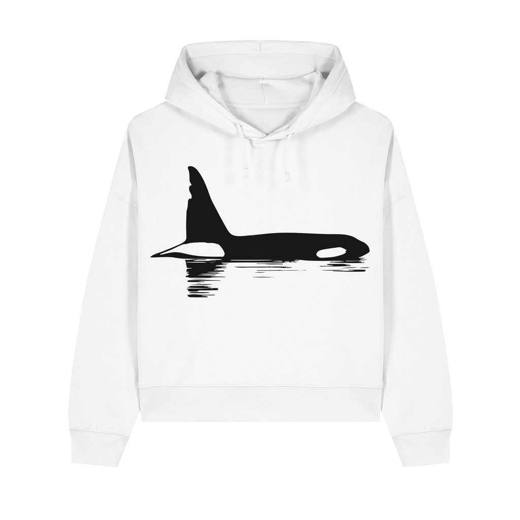Chainsaw the Orca Cropped Hooded Sweatshirt