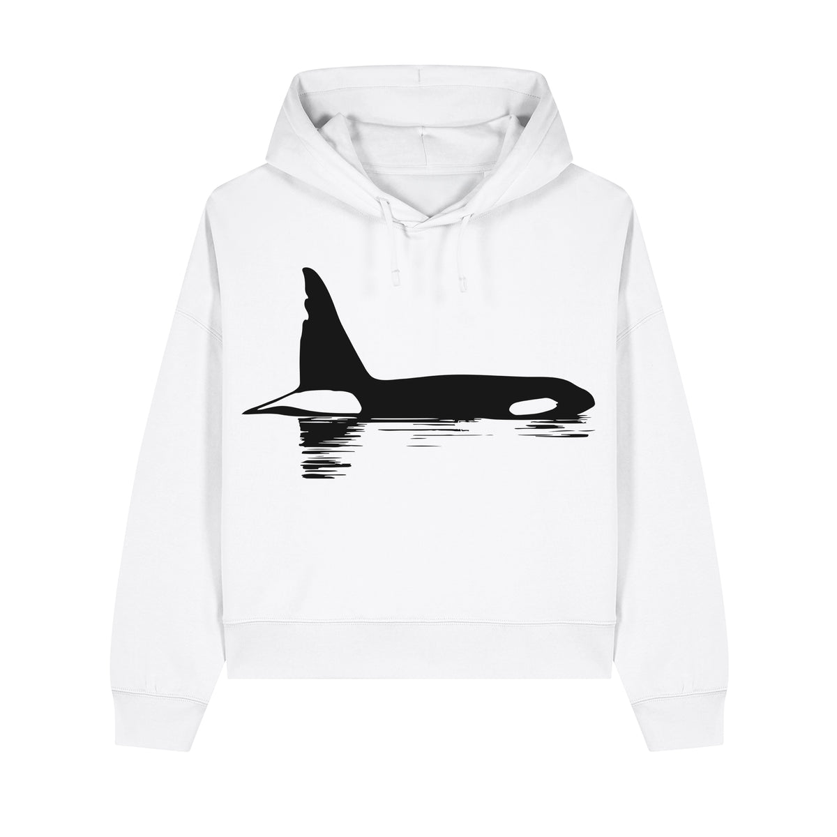 Chainsaw the Orca Cropped Hooded Sweatshirt