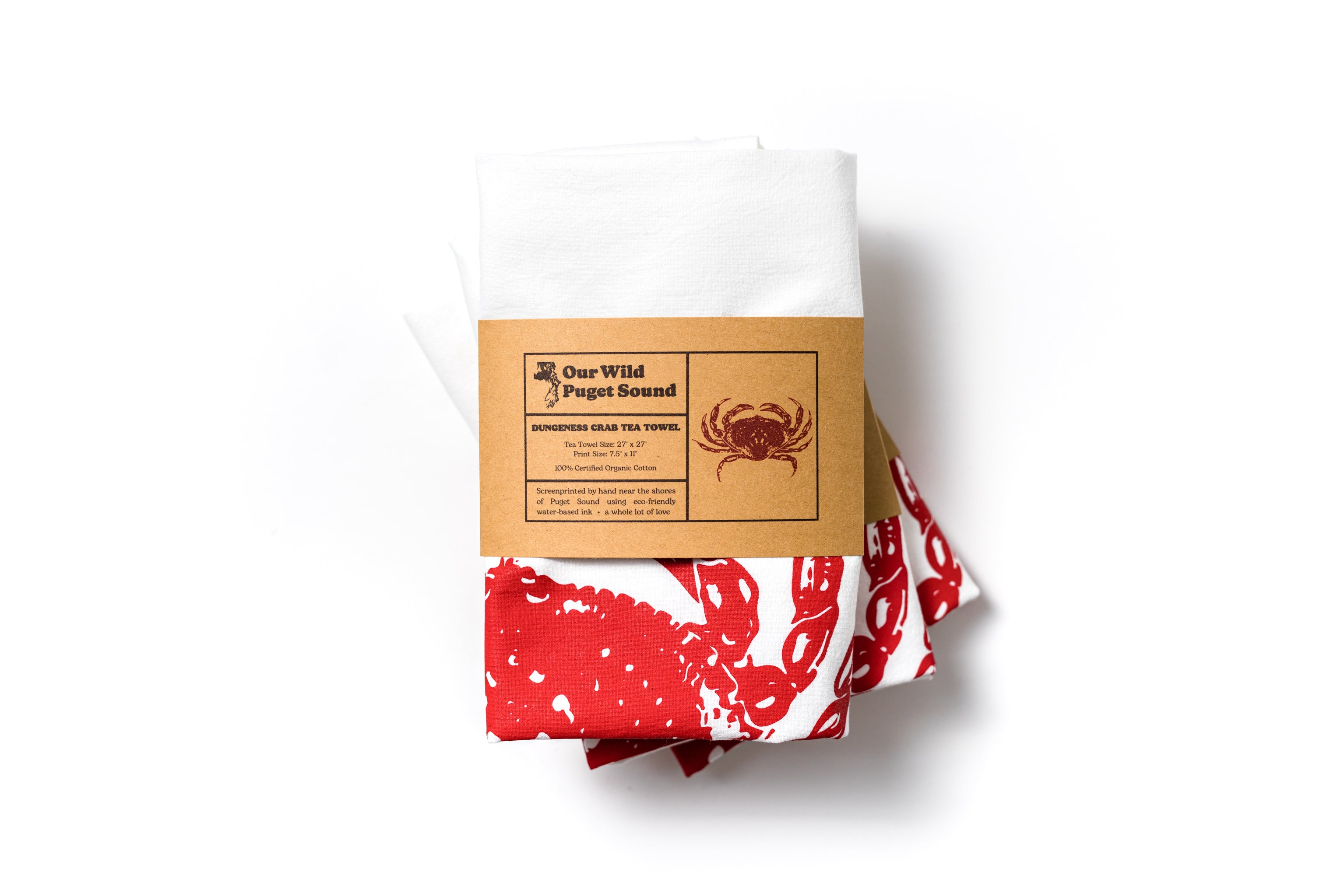 Dungeness Crab Tea Towel