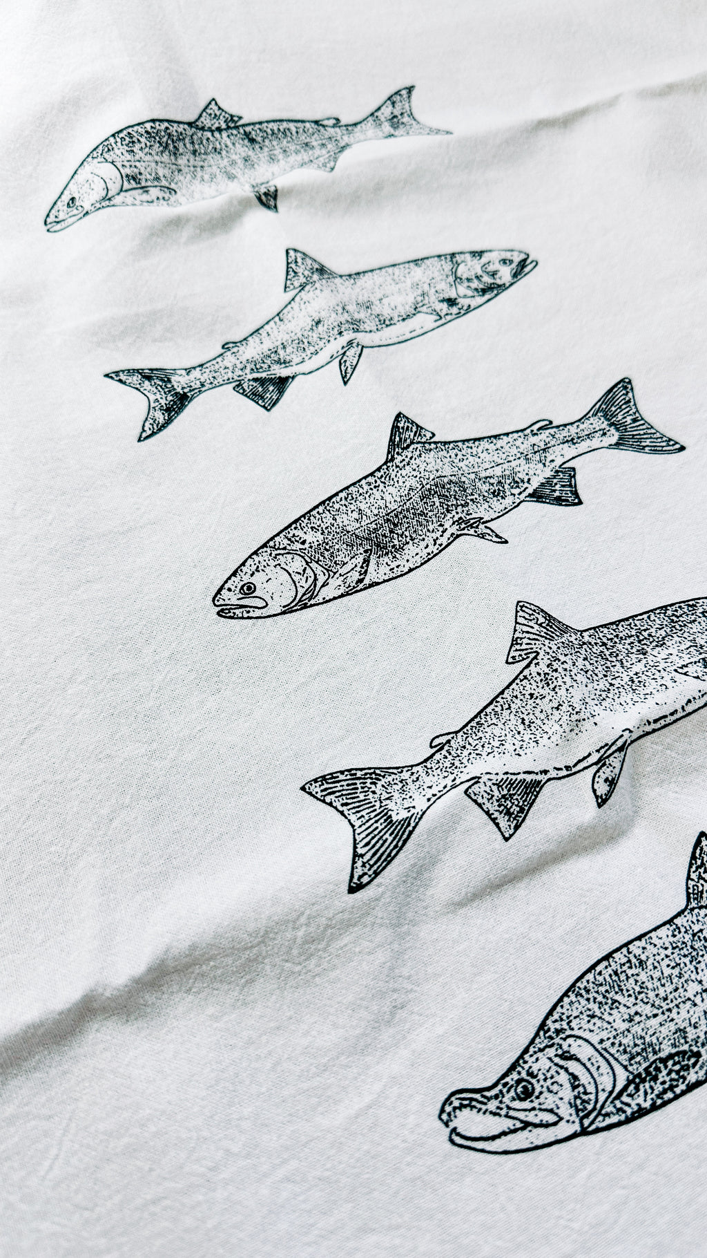 Salmon Species Tea Towel