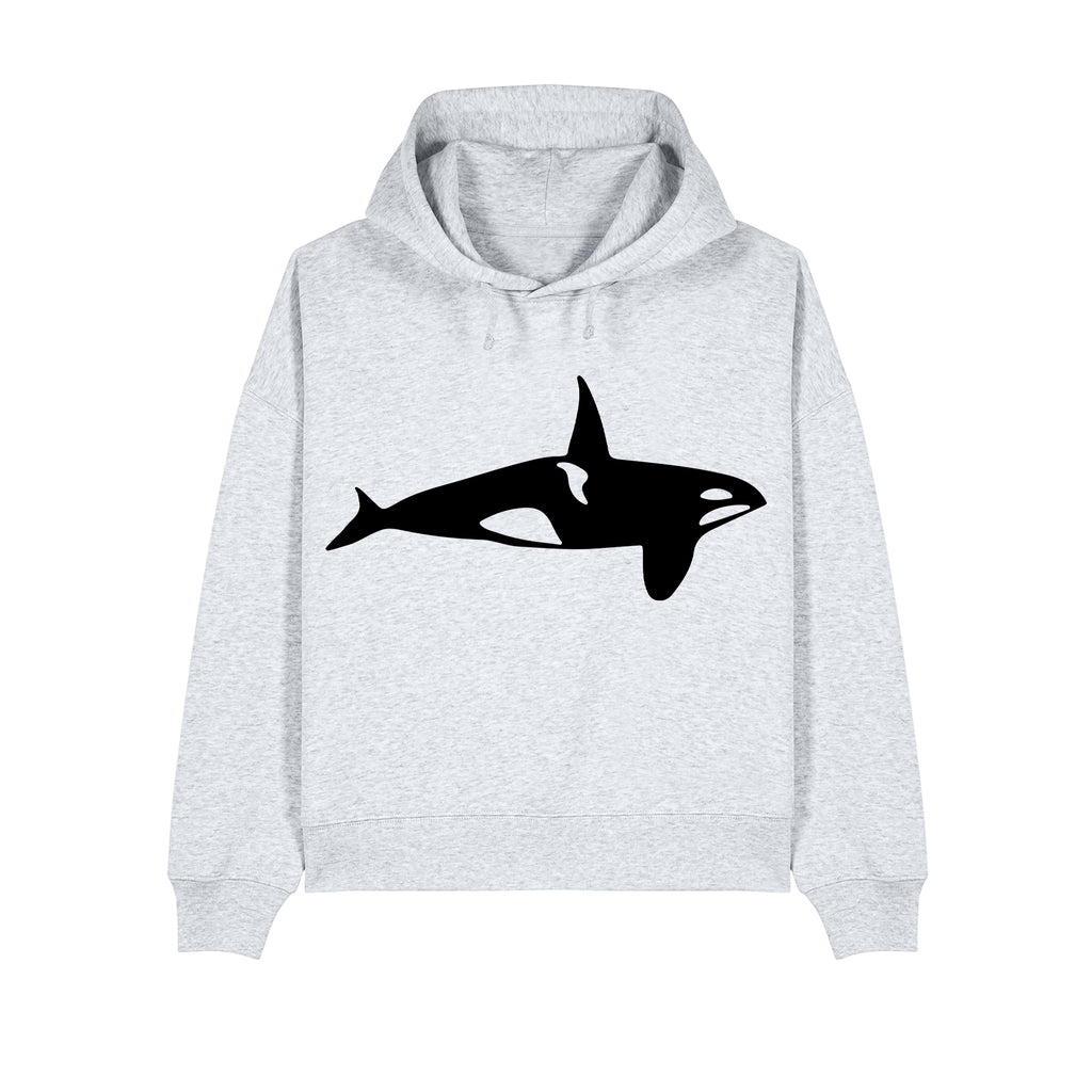 Orca Cropped Hooded Sweatshirt