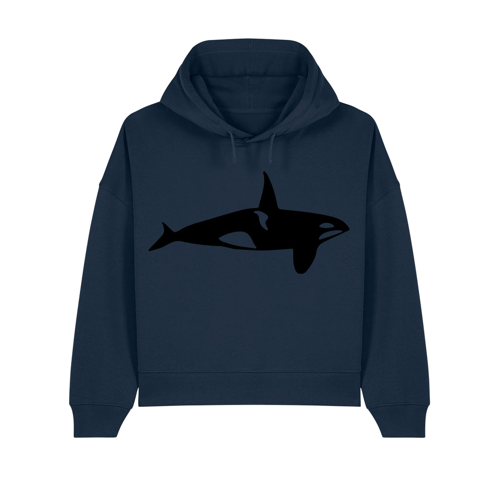 Orca Cropped Hooded Sweatshirt
