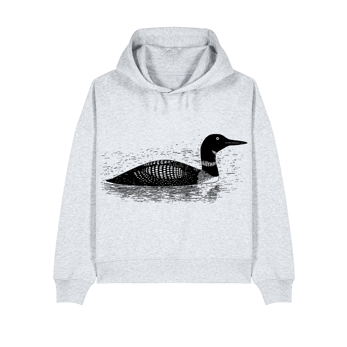 Common Loon Cropped Hooded Sweatshirt