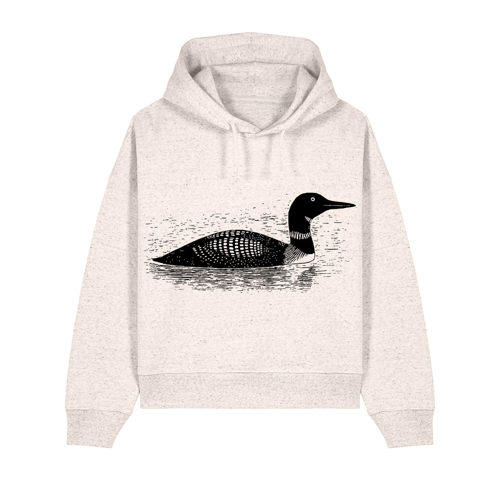 Common Loon Cropped Hooded Sweatshirt