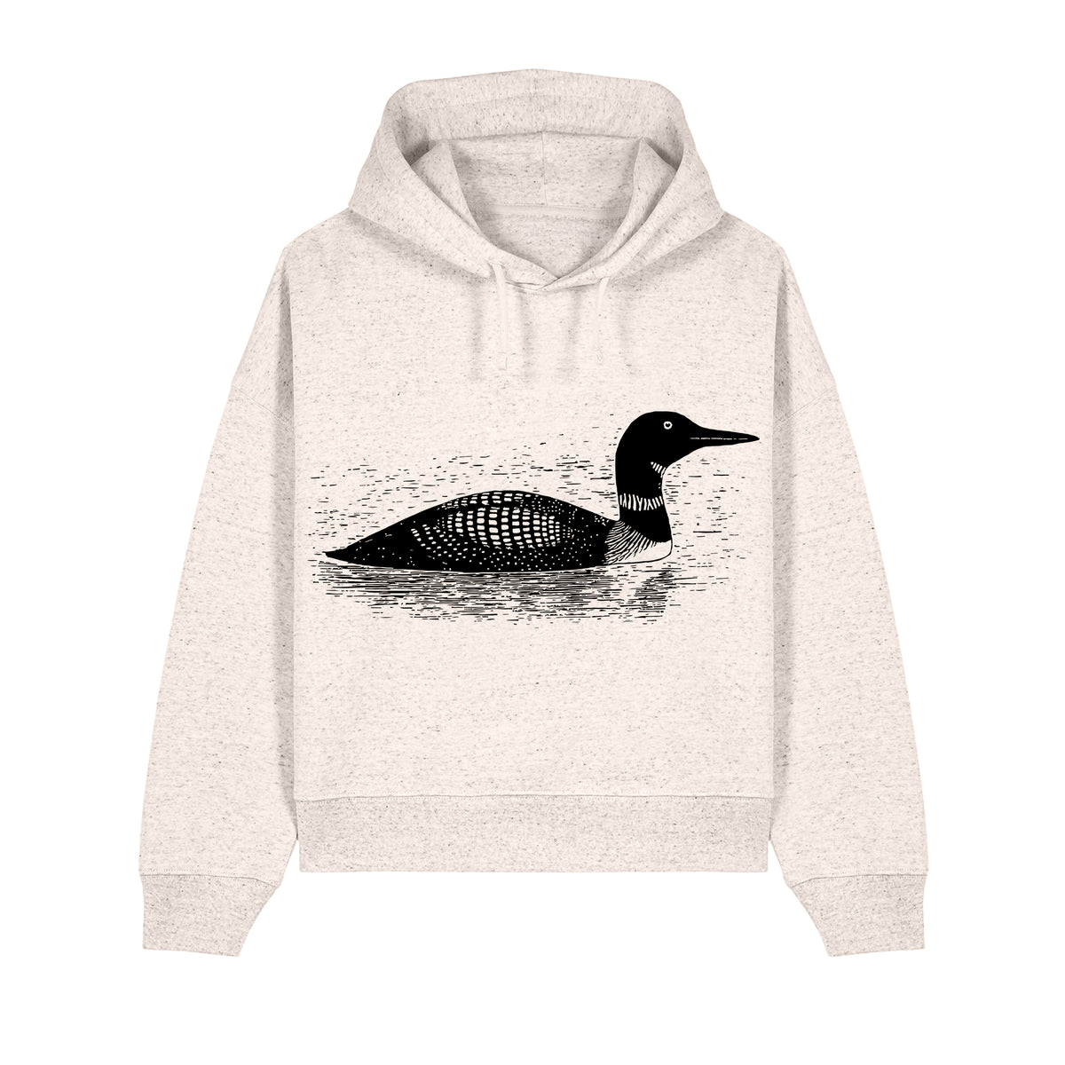 Common Loon Cropped Hooded Sweatshirt