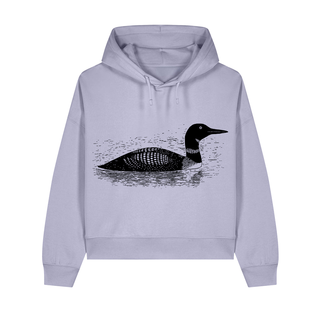 Common Loon Cropped Hooded Sweatshirt