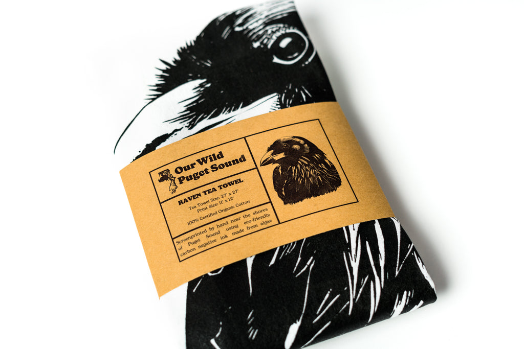Raven Tea Towel