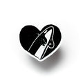 Orca Heart Sticker
