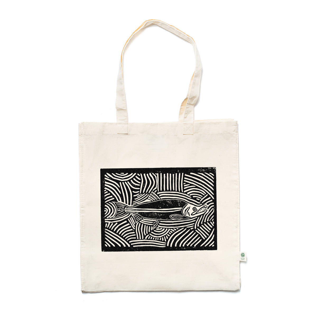 Salmon Block Tote Bag