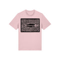 Salmon Block Print Organic Cotton Unisex Tee