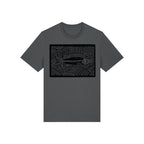 Salmon Block Print Organic Cotton Unisex Tee