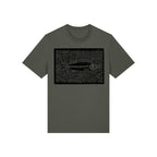 Salmon Block Print Organic Cotton Unisex Tee