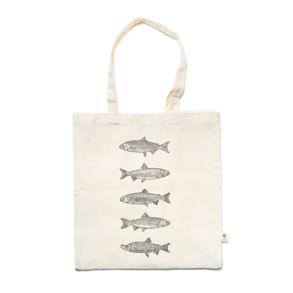Salmon Species Tote Bag