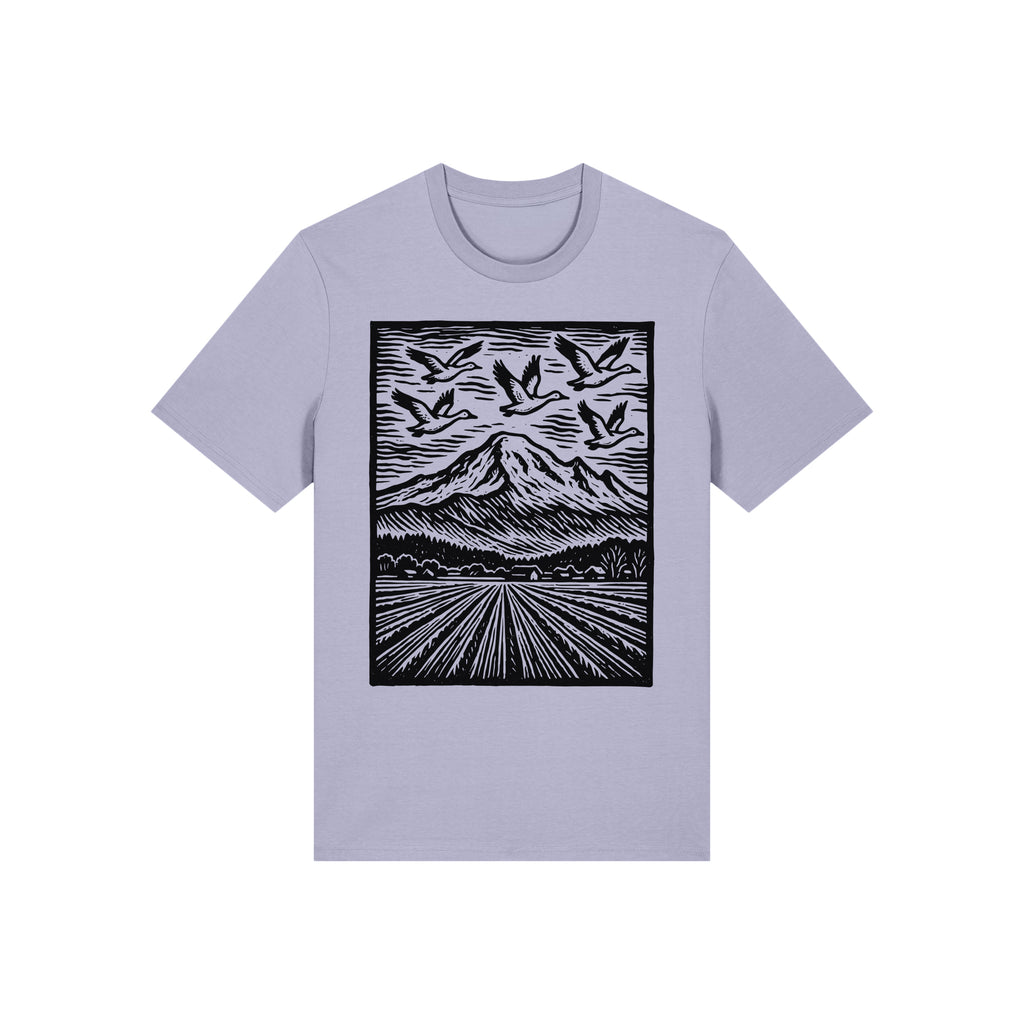 Snow Geese Over Skagit Valley Organic Cotton Unisex Tee