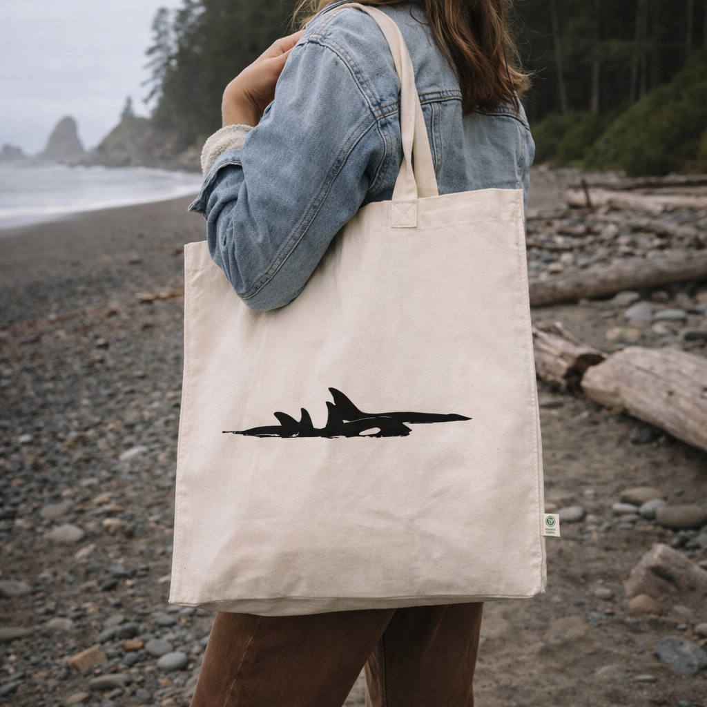 Orca Family (T36Bs) Tote Bag