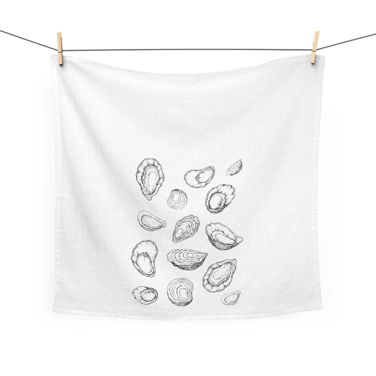 Oyster Tea Towel