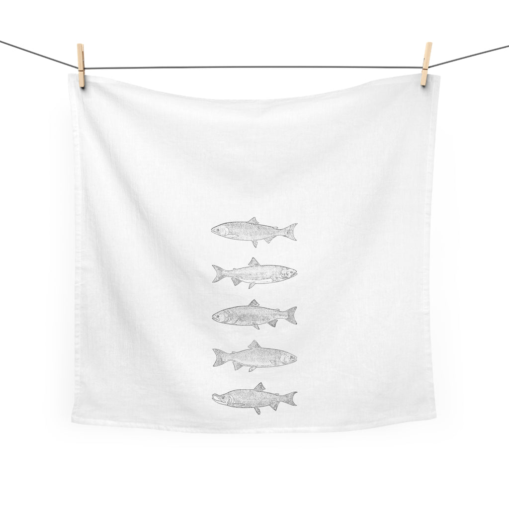 Salmon Species Tea Towel